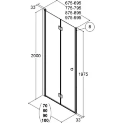 Dansani Falttür Match Sicherheitsglas Klar Easy Care 90 Cm X 200 Cm 9 Dansani Falttür Match Sicherheitsglas Klar Easy Care 90 Cm X 200 Cm -Wenko Verkäufe dfr1998854 1998862 1998870 2