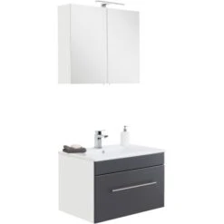 Posseik Badmöbel-Set Viva 75 Cm Anthrazit Seidenglanz 2-teilig 10 Posseik Badmöbel-Set Viva 75 Cm Anthrazit Seidenglanz 2-teilig -Wenko Verkäufe ig anthrazit seidenglanz 1 4