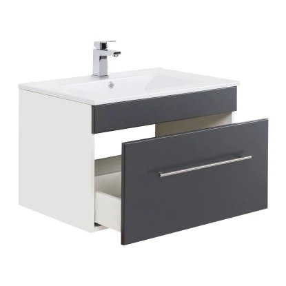 Posseik Badmöbel-Set Viva 75 Cm Anthrazit Seidenglanz 4-teilig 5 Posseik Badmöbel-Set Viva 75 Cm Anthrazit Seidenglanz 4-teilig – Bild 5