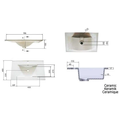 Posseik Badmöbel-Set Viva 75 Cm Anthrazit Seidenglanz 4-teilig 9 Posseik Badmöbel-Set Viva 75 Cm Anthrazit Seidenglanz 4-teilig – Bild 9