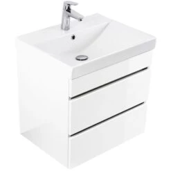 Posseik Waschplatz Amilia 60 Cm Weiß Hochglanz