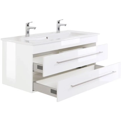 Villeroy & Boch Doppel-Waschplatz 120 Cm Venticello Weiß Hochglanz 3 Villeroy & Boch Doppel-Waschplatz 120 Cm Venticello Weiß Hochglanz – Bild 3