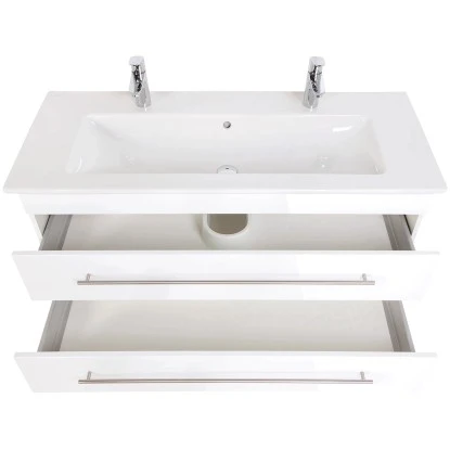 Villeroy & Boch Doppel-Waschplatz 120 Cm Venticello Weiß Hochglanz 5 Villeroy & Boch Doppel-Waschplatz 120 Cm Venticello Weiß Hochglanz – Bild 5