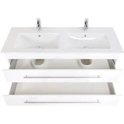Villeroy & Boch Doppel-Waschplatz 130 Cm Venticello Weiß Hochglanz -Wenko Verkäufe m doppel weiss hochglanz 5