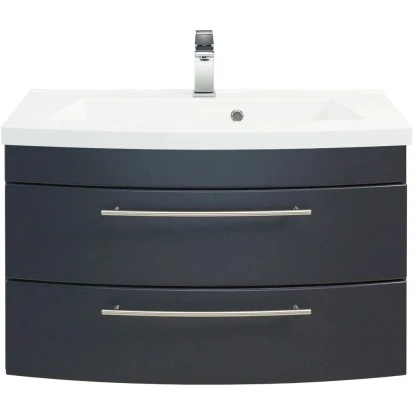 Posseik Waschplatz Luna 82 Cm Anthrazit Seidenglanz 3 Posseik Waschplatz Luna 82 Cm Anthrazit Seidenglanz – Bild 3