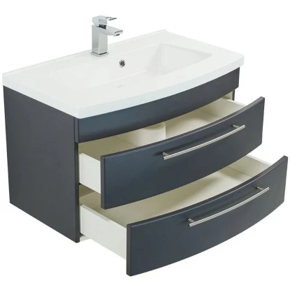 Posseik Waschplatz Luna 82 Cm Anthrazit Seidenglanz 4 Posseik Waschplatz Luna 82 Cm Anthrazit Seidenglanz – Bild 4