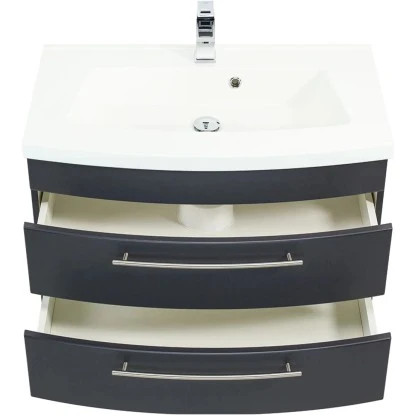 Posseik Waschplatz Luna 82 Cm Anthrazit Seidenglanz 6 Posseik Waschplatz Luna 82 Cm Anthrazit Seidenglanz – Bild 6