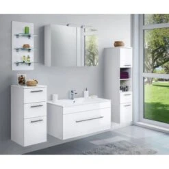 Posseik Waschplatz Viva 100 Cm Weiß Hochglanz -Wenko Verkäufe viva 100 weiss hochglanz 4