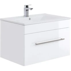 Posseik Waschplatz Viva 75 Cm Weiß Hochglanz